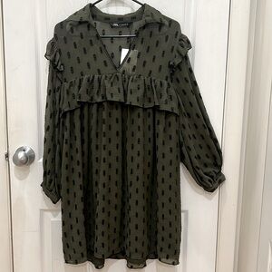 Zara frill dress